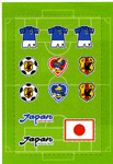 日本代表 携帯シール
