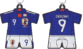日本代表　ラバーストラップ　岡崎慎司